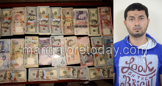 passenger with foreign currency in mangalore